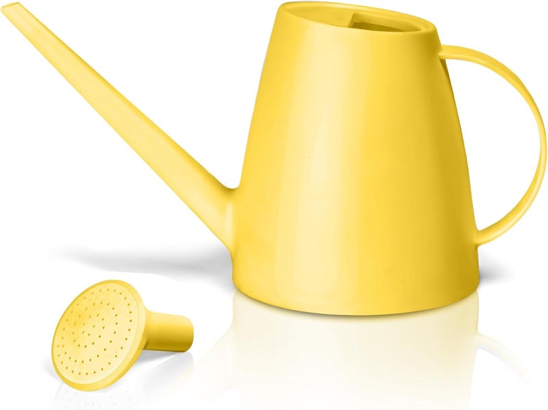 VKPLITE Plant Watering Can - Plastic Indoor and Outdoor - 1/2 Gallon - Yellow - Image 1